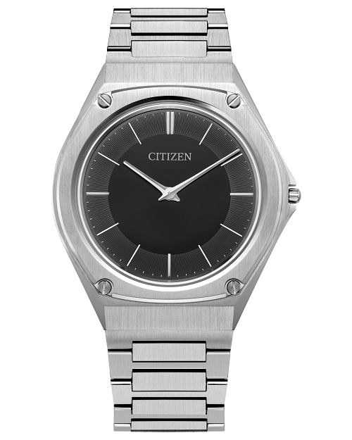 Eco Drive One Black Dial Stainless Steel Bracelet AR5060 58E CITIZEN